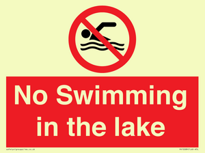 No Swimming in the lake